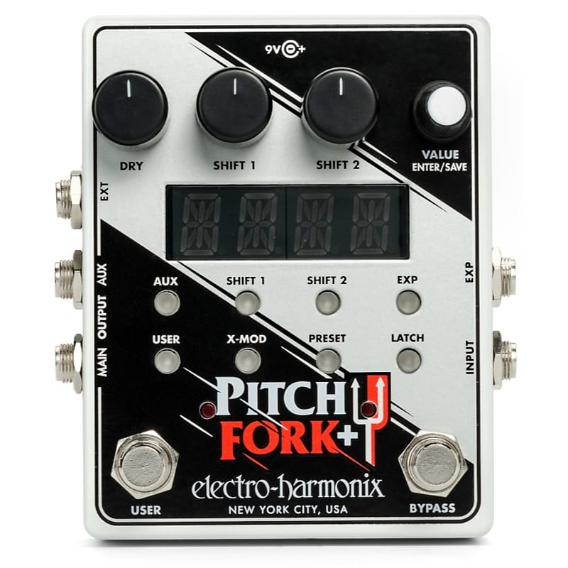 Electro-Harmonix EHX Pitch Fork Plus Polyphonic Pitch Shifter / Harmony Effects Pedal image 1