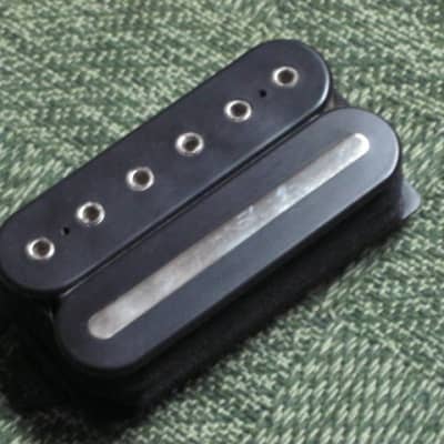 used (less than lite average wear) genuine DiMarzio BHWP3 BRIDGE  (F-spaced) pickup [which is an OEM-supplied DiMarzio "Drop Sonic" (D-Sonic)], early to mid 2000s, BLACK (+ screws) 11.45k, from early JP6, wire needs to be lengthened image 8