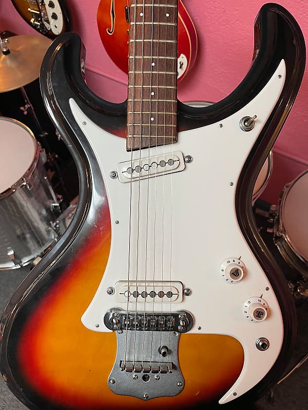 1960’s Guyatone LG-150T Mosrite style Sunburst Guitar | Reverb