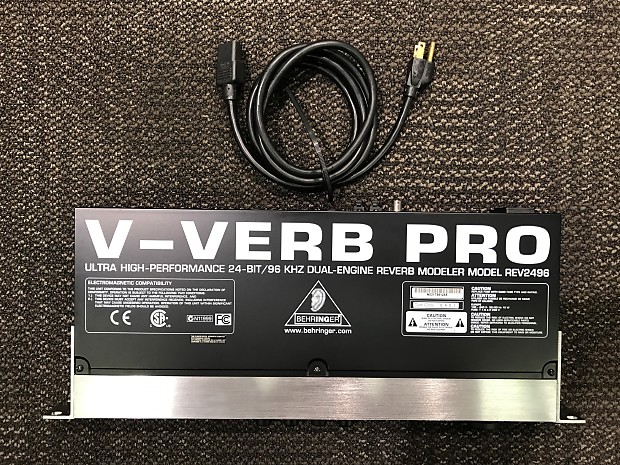 Behringer V-VERB PRO REV2496 Reverb Modeling Processor