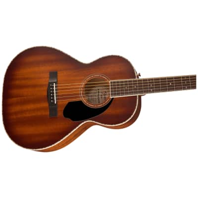Fender Paramount PS-220E Parlor Acoustic Electric Guitar, Aged Cognac Burst image 3