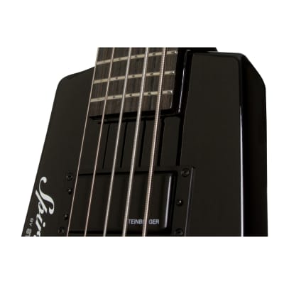 Steinberger Spirit XT-25 Standard - Left-Handed Headless 5-string Electric Bass Guitar - Black image 5
