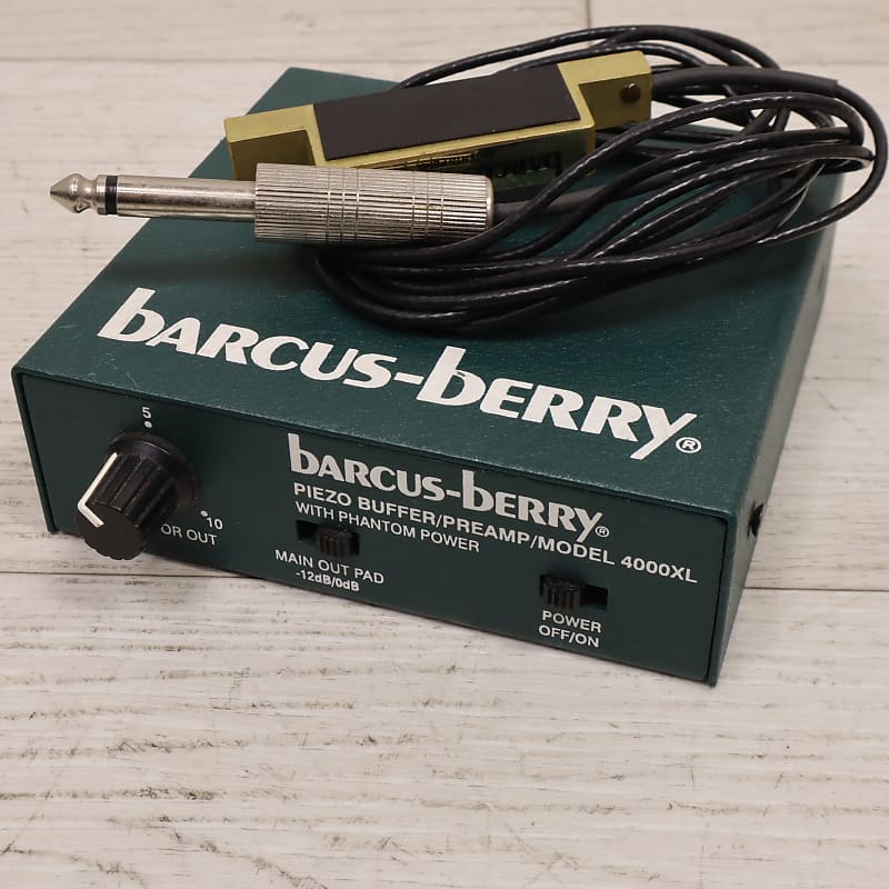 BarcusBerry 4000XL Piezo Buffer Preamp Reverb