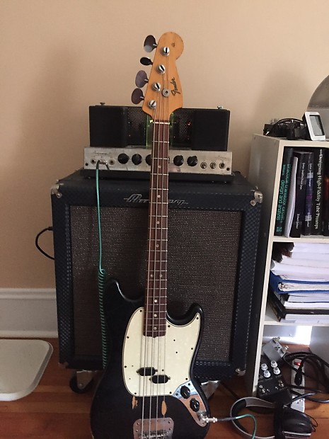 Fender Mustang Bass 1966 Black image 1