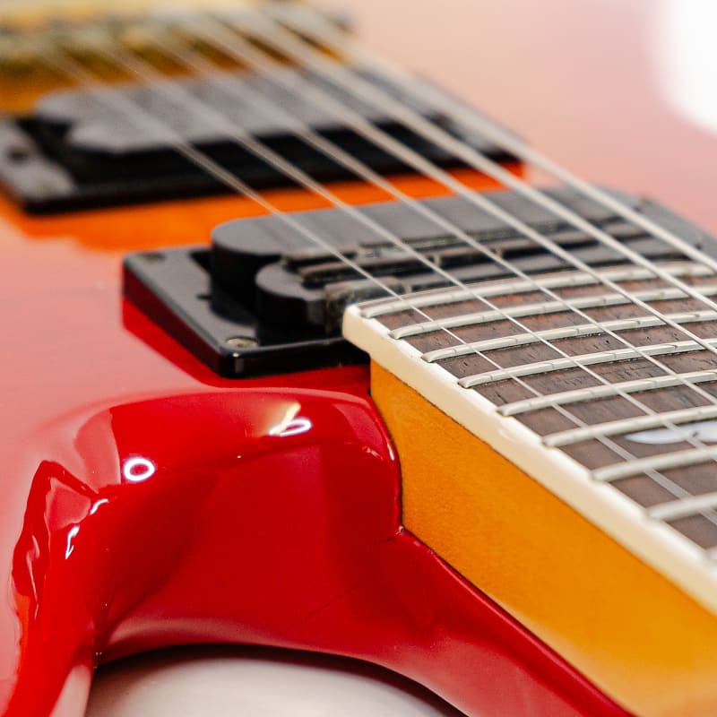 Burny MG Series Electric Guitar Mockingbird Shape Cherry