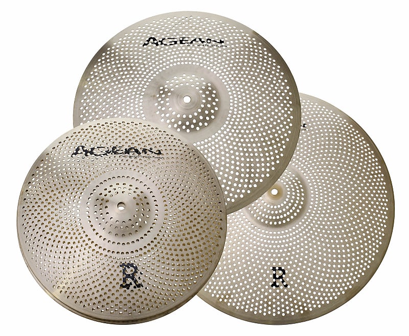 Aegean Music AGEAN R SERIES (Low Volume) CYMBALS PACK BOX SET (14HH/16CR/20R) 2021 Finished image 1