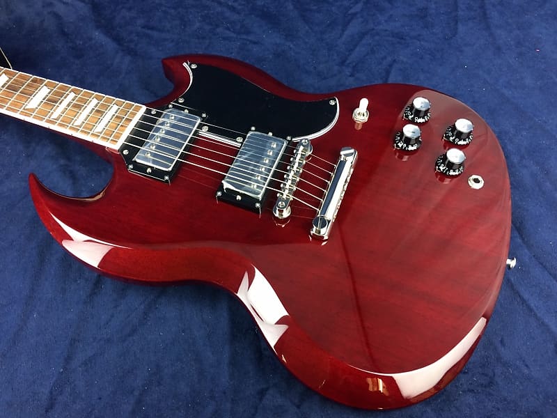 Fujigen FGN NDC10GMH-WR Neo Classic Electric SG Guitar Wine Red in Gig Bag