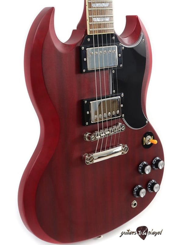 Epiphone Faded G-400 SG Electric Guitar - Worn Cherry | Reverb Epiphone Faded G-400 SG Electric Guitar - Worn Cherry | Reverb