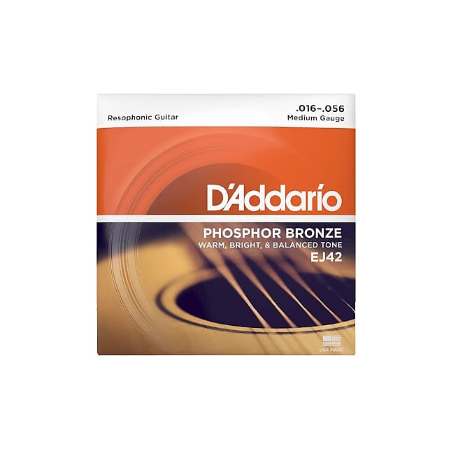 D'Addario EJ42 Resophonic Guitar Strings, 16-56 image 1