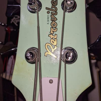 Retrovibe Telenbacker (medium scale) Green Custom Made Guitar image 5