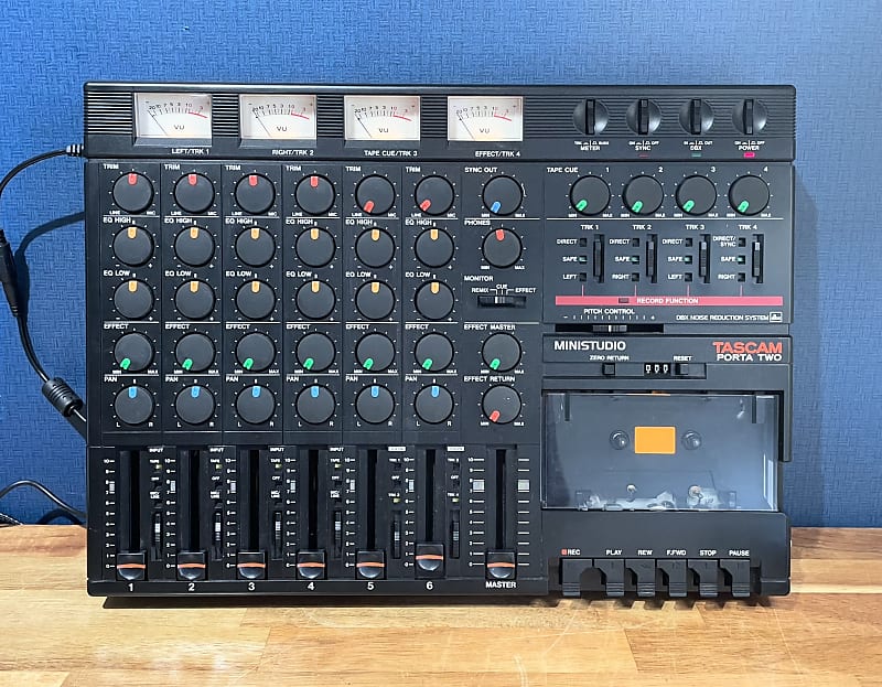 TASCAM MINISTUDIO PORTA TWO　デッドストック品 Tascam Porta Two Mini Studio 4-Track Cassette Tape Recorder
