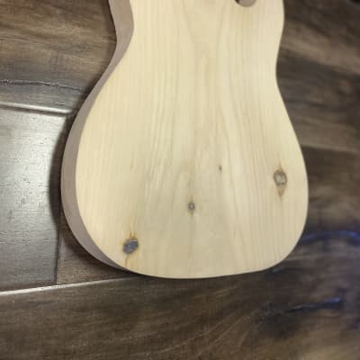 SGM DIY Project Guitar Body Unrouted Spruce image 7