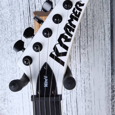 Kramer Nite-V Plus Solid Body Electric Guitar Seymour Duncan HH Alpine White image 10