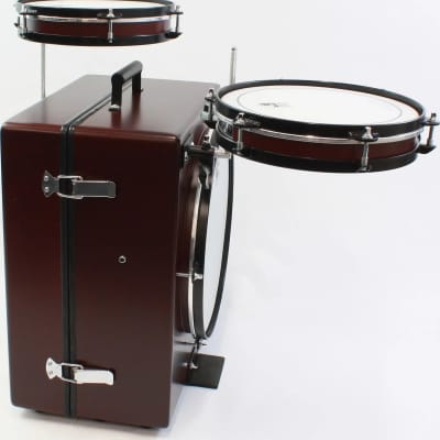 Toca Kickboxx Suitcase Drum Set with Kickboxx, 10" Snare, 10" Tom, and 3 Accessory Mounting Rods image 8