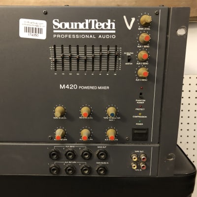 SoundTech M420 4-Channel Powered Mixer Rackmount image 3