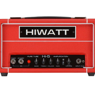 Hiwatt Hi-5 Amplifier Head - World Red Head Day Exclusive - Limited Red Tolex image 1