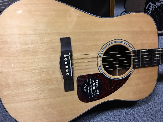 Fender CD280S Acoustic Guitar Solid Top Natural