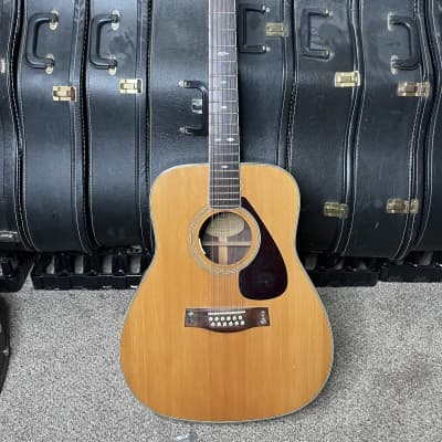 Yamaha FG-512 12 String Acoustic Guitar w/Bridge Pickup Added and Hard Case Included image 1