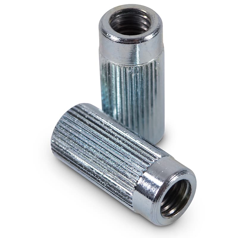 Kluson Fine Knurl Anchor Bushings For Stop Tailpiece Studs Zinc With Metric Thread image 1