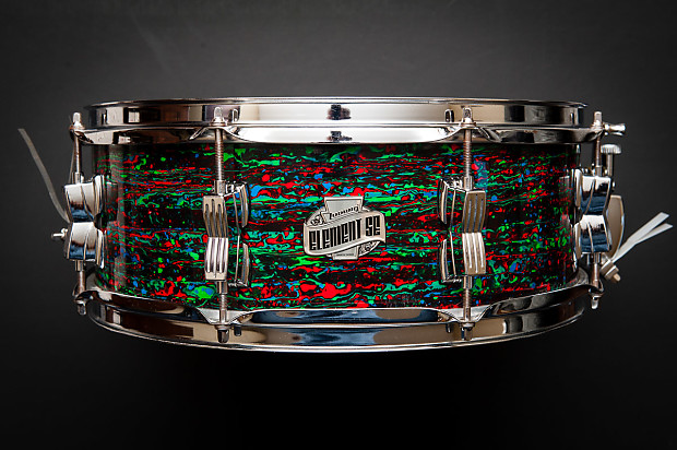 Ludwig Element SE snare drum in Psychedelic Red