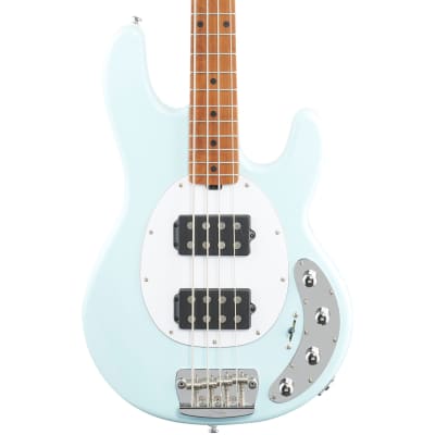 Sterling by Music Man Stingray Ray34HH 4-String Bass - Daphne Blue image 1