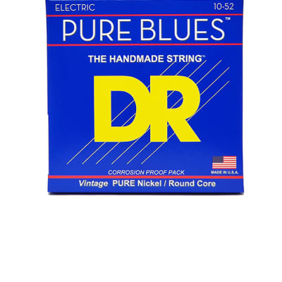 DR PHR-10-52 - Pure Blues - Pure Nickel, jeu guitare électrique, Medium à Heavy 10-52 image 1