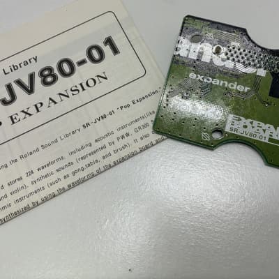 Roland SR-JV80-01 Pop Expansion Board 1990s - Green