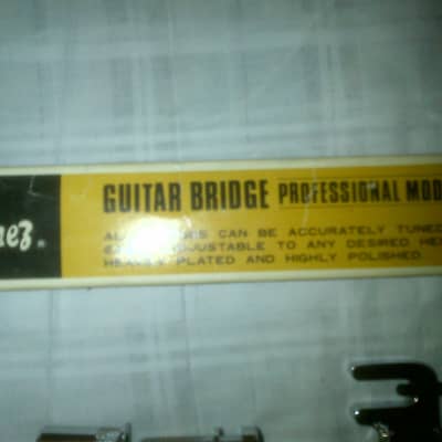 Ibanez 201 guitar bridge pro model 1970's? chrome image 1
