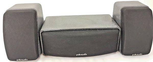 POLK AUDIO hotsell RM Series 2 II Shielded Satellite Speakers plus CENTER