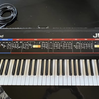 Pampered and Serviced Roland Juno-60 Synthesizer and Custom Calzone Flight Case