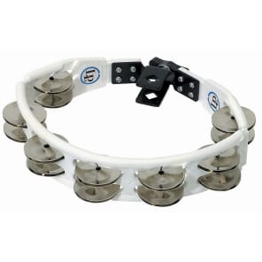 Latin Percussion LP162 Cyclops Mountable Tambourine with Double Row Steel Jingles