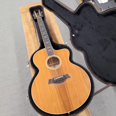Taylor W-65-CE Jumbo 12-string Acoustic Electric with Case - Walnut for sale
