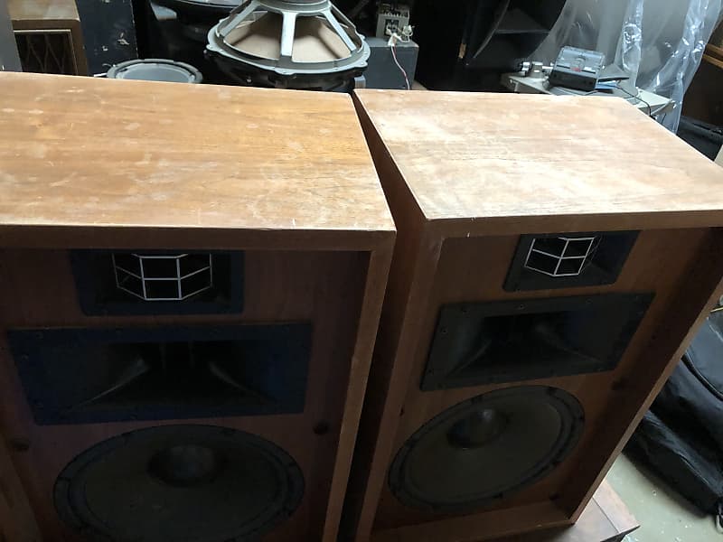 Two Pioneer OEM CS-701 Speaker Systems Wood Cabinets Only
