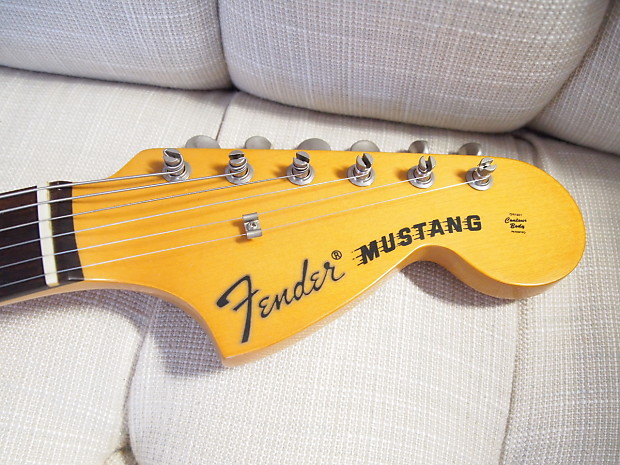 Fender Japan Mustang MG69 1992-1993 Yellow White | Reverb