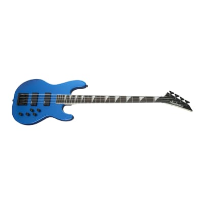 Jackson JS Series Concert Bass JS3 Poplar Body 4-String Guitar with Amaranth Fingerboard and 3-Band EQ (Right-Handed, Metallic Blue) image 4