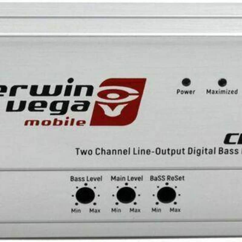 CVP2 - 2 Channel line output converter, digital bass enhancer, includes  remote control + LAB label - Cerwin Vega