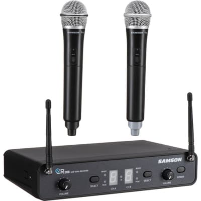 Samson Audio Concert 288 SWC288HQ6 Dual-Handheld 16-Channel True Diversity Wireless System 140659 809164213178 image 2