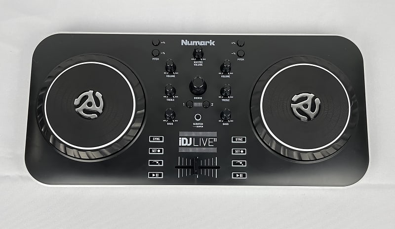 Numark iDJ Live II DJ Controller for Mac, PC iPad & iPhone + Cables, Manual  & Stand