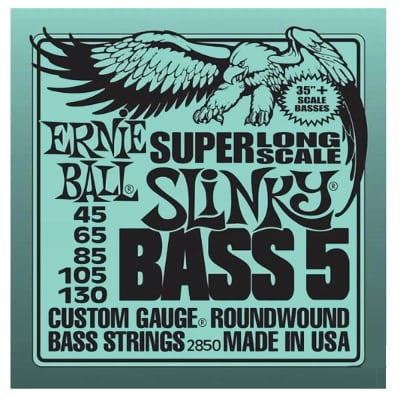 Ernie Ball - Slinky Nickel Wound Slinky Super Long Scale 5 Cordes