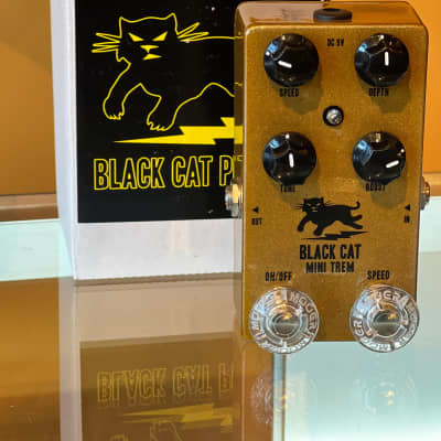 Reverb.com listing, price, conditions, and images for black-cat-pedals-mini-trem