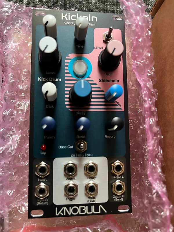 NEW Knobula Kickain Kick Drum & Sidechain Eurorack Module Reverb