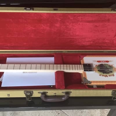 Lace Tweed Cigar Box Guitar Case for sale