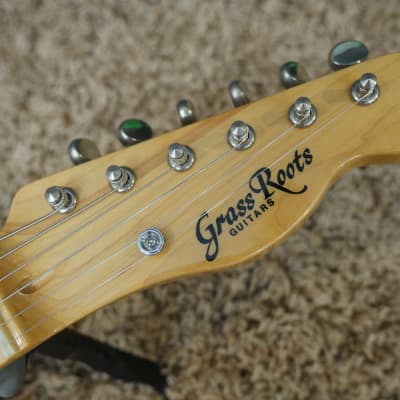 Grass Roots by ESP Mini T-Style Travel Guitar w/ Fender Gig