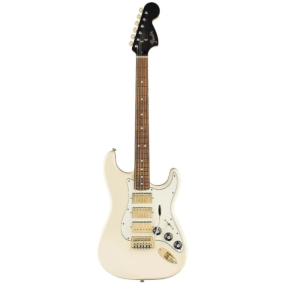 Fender FSR Mahogany Blacktop Stratocaster HHH | Reverb