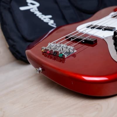 Fender JB Standard Jazz Bass MIJ 2012 Candy Apple Red Made in Japan w/ Bag image 8