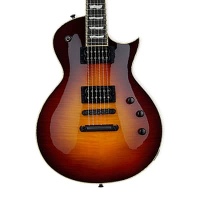 ESP E-II Eclipse FT/FM Electric Guitar - Tobacco Sunburst - Used image 3