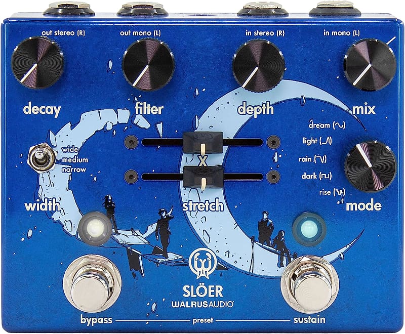 Walrus Audio Sloer Stereo Ambient Reverb - Blue image 1