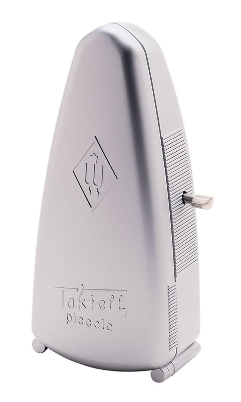 Wittner 838 Taktell Piccolo Series Metronome Plastic Casing Silver No Bell image 1