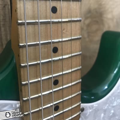 Carvin USA Bolt SSH Solidbody Electric Maple Neck Transparent Green w/ OHSC image 9