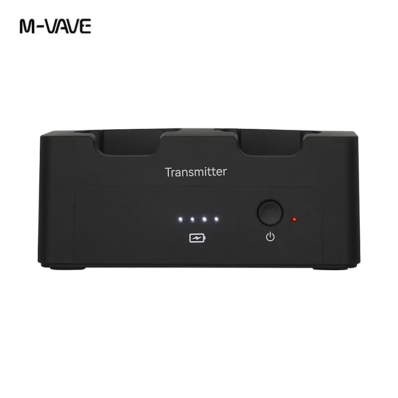 Price Included Tax From CN To USA-M-vave SWS12 2.4G Wireless Earphone Monitor Audio System Rechargeable Transmitter 2 Receivers With Volume Button Support Mute